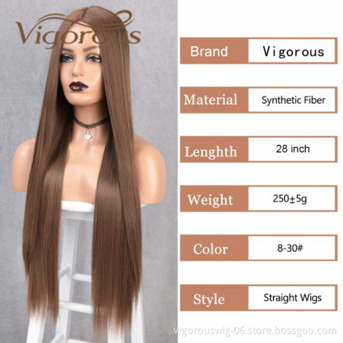 Heat Resistant Cheap Realistic For White Women Free Samples Good Quality Extensions Hair Layered Blunt Cut Synthetic Wigs